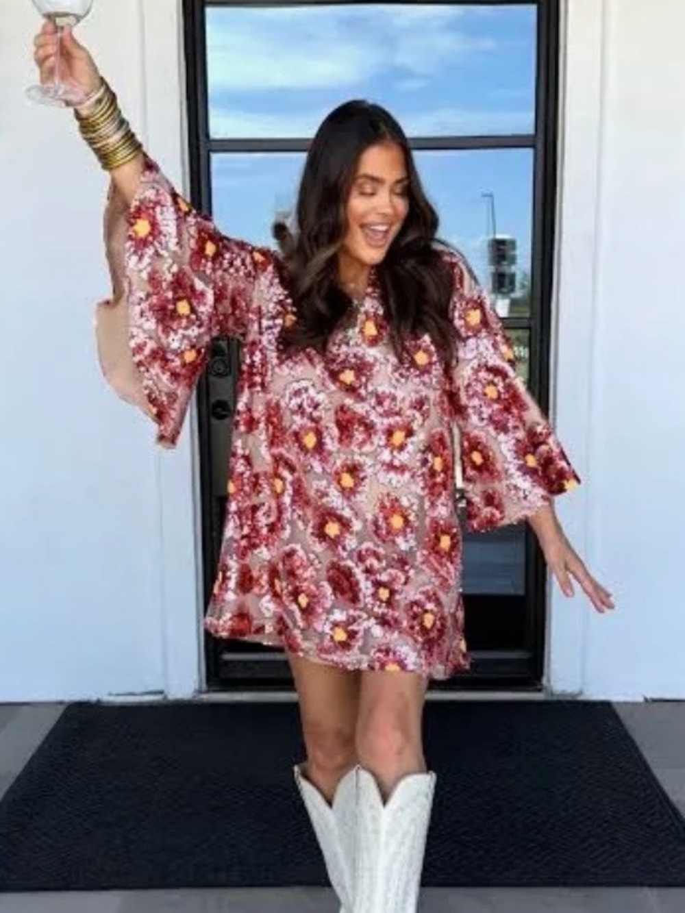 Buddy Love Wren Aster Sequin Dress - Medium